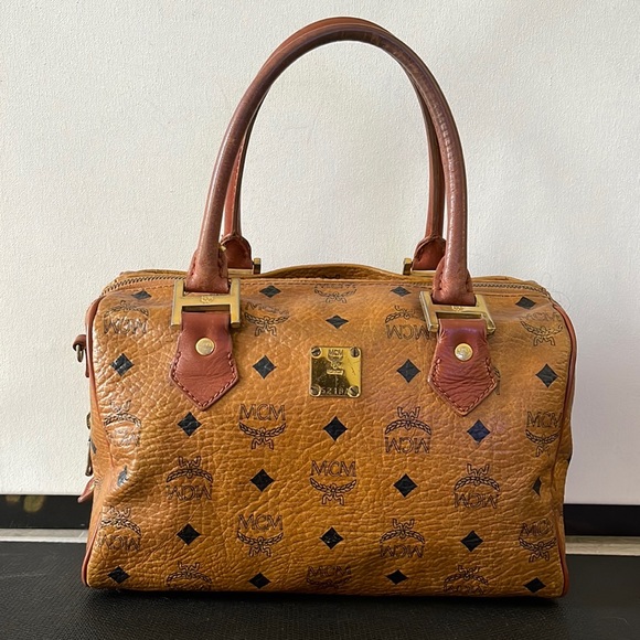 MCM Boston Vintage leather satchel bag - Picture 1 of 7